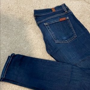 7 For All Mankind Size 24 Skinny Jeans